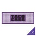 A purple square SelectSpace partition panel with a black weave pattern.