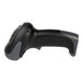 A close-up of a black and grey POS-X ION Bluetooth barcode scanner.