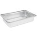 A Vollrath stainless steel water pan with a lid.