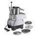 AvaMix Goliath Continuous Feed Food Processor with 4 Discs and a bowl with a lid.