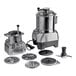 AvaMix Goliath combination food processor with stainless steel bowl and discs on a white background.