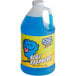 A blue jug of Jolly Rancher Blue Raspberry Slushy Concentrate with a yellow label.