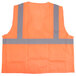 A Cordova orange safety vest with grey reflective stripes.