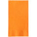 An orange rectangular Choice paper napkin.