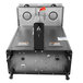 A black Bunn BrewWISE commercial coffee brewer with red buttons.