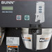 A close-up of a Bunn BrewWISE label.