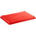 A red Baker's Mark heavy-duty polypropylene dough proofing box lid.