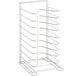 A GI Metal pizza pan rack with 10 metal slots.