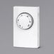 a white dial with black numbers