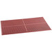 A red Choice rubber anti-fatigue mat with holes in it.