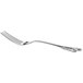 An Acopa Ophelia stainless steel fork with a design on the handle.