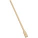 A wooden paddle with a handle on a white background.