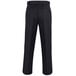 A close-up of Henry Segal women's black dress pants with a belt.
