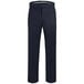 Henry Segal men's navy dress pants. A close-up of a pair of dark navy pants.