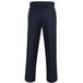 A pair of Henry Segal men's navy dress pants with a buttoned waist.