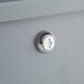 A Lavex Mobile Receiving Desk with a lock on the door.