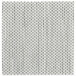 A close-up of a white woven vinyl coaster with a square pattern.