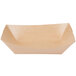 Bagcraft Papercon 300699 3 lb. EcoCraft Grease-Proof Natural Kraft Food Tray - 500/Case