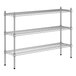 A Regency chrome 3-shelf kit for metal shelving.