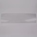 A clear plastic rectangular panel for a Vollrath Sneeze Guard on a white background.