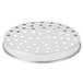 An American Metalcraft aluminum pizza pan with perforations.