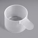 a close-up of a plastic cup