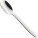 A RAK Porcelain Massilia stainless steel dessert spoon with a silver handle.