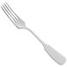 A RAK Porcelain salad/dessert fork with a white handle.