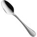 A RAK Porcelain stainless steel dinner spoon with a black handle and a silver bowl.