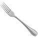 A close-up of a RAK Porcelain stainless steel salad/dessert fork with a silver handle.