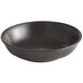 a black bowl with a white background