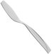 A RAK Porcelain stainless steel fish knife with a white handle.