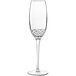 A Luigi Bormioli Roma 1960 Flute Glass with a diamond pattern.