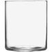 A Luigi Bormioli clear water glass.