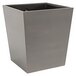 A smoke bamboo room360 flared wine cooler display stand.