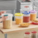 a close-up of a container