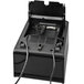 A black Custom K3 thermal receipt printer with wires.