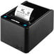 A Custom K3 black thermal receipt printer printing a receipt.