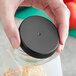a close-up of a jar