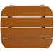 A Flash Furniture Charlestown teak faux wood side table with a white background.