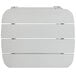 A white rectangular faux wood Flash Furniture side table.