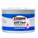 A white can of Sterno chafing dish fuel with a white label.