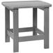 A Flash Furniture Charlestown gray faux wood side table with metal legs.