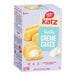 A box of Katz Gluten-Free Heavenly Vanilla Creme Cakes.