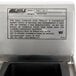 A metal Eagle Group underbar ice bin with a label on it.