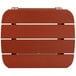 A Flash Furniture Charlestown red faux wood side table slat in red.