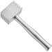 A Choice heavy duty aluminum meat tenderizer with a handle.
