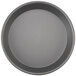 An American Metalcraft deep dish pizza pan with a grey round surface.