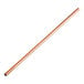 A copper stainless steel straw with a handle.