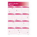 A large burgundy 2026 full-year calendar planner with all months displayed in a grid format.